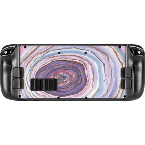 Lilac Watercolor Geode Steam Deck Handheld Gaming Computer Skin